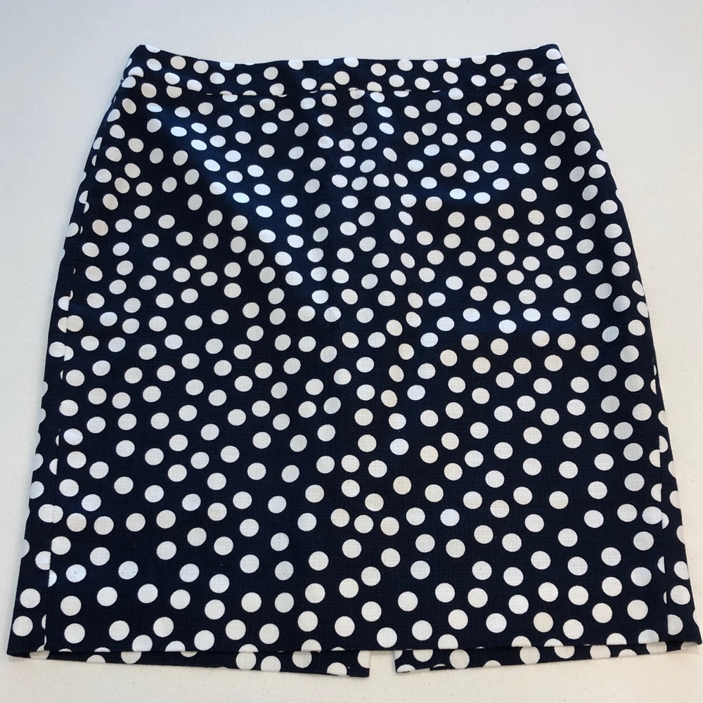 J. Crew Polka Dot Pencil Skirt - Picture 1 of 4